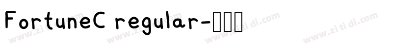 FortuneC regular字体转换